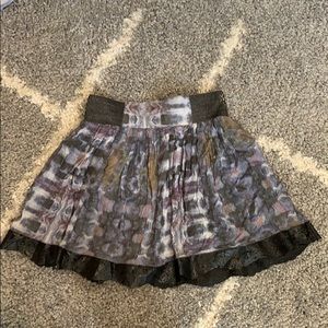 Super cute black and purple custom mini skirt!